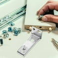 thumbnail image 4 of CRILSTYLEO Hardware Component 1Set for Bifold Closet Door in Silver Color with Minimalist Design, 4 of 5