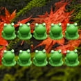 thumbnail image 1 of Figuritas de rana de resina Sharpla 10 Uds decoración de jardín pequeña escultura, 1 of 8