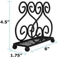 thumbnail image 3 of Blue Donuts Scroll Collection Black Napkin Holder, 3 of 6