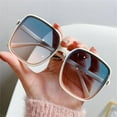 thumbnail image 5 of Oversized Rectangle Sunglasses Women's Sun Glasses Men's Vintage Eyewear UV400, 5 of 6