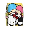 thumbnail image 2 of Lsque Sanrio Mens Sleep Pajama Shorts,Short Pajama Pants, Cotton Ultra-Soft Knit-4X-Large, 2 of 9