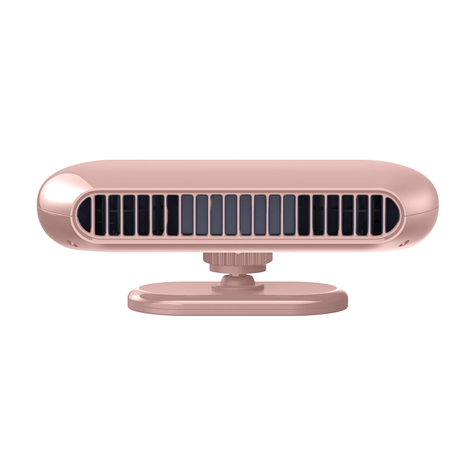USB Portable Bladeless Car Fan,Car Cooling Fan, 4-Speed Electric Car Fan with Free Angle Adjustment, Rechargeable 2400mAh Lithium Battery, Paste Fixation, Auto Fan for SUV/RV/Vehicles, Pink