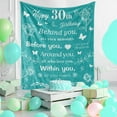 thumbnail image 5 of Happy 30th Birthday Gifts Blanket, Happy 30th Birthday Decorations for Women/Her/Men/Him Throw Blanket, 1993 Birthday Gifts for 30 Year Old Women, 30th Birthday Gifts Ideas Blanket " Green(40"x50"), 5 of 7