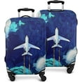thumbnail image 2 of Blue Sky Aeroplane Travel Suitcase Cover - Washable Luggage Cover Elastic Anti-Scratch Suitcase Cover Fits 18-20in Luggage Cover, 2 of 6