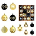 thumbnail image 2 of Christmas Decorations - 44PCS Glitter & Matte Christmas Balls Ornaments Shatterproof Christmas Tree Decorations Plastic Decorative Hanging Balls for Christmas Tree Holiday Wedding Party Home Decor, 2 of 3