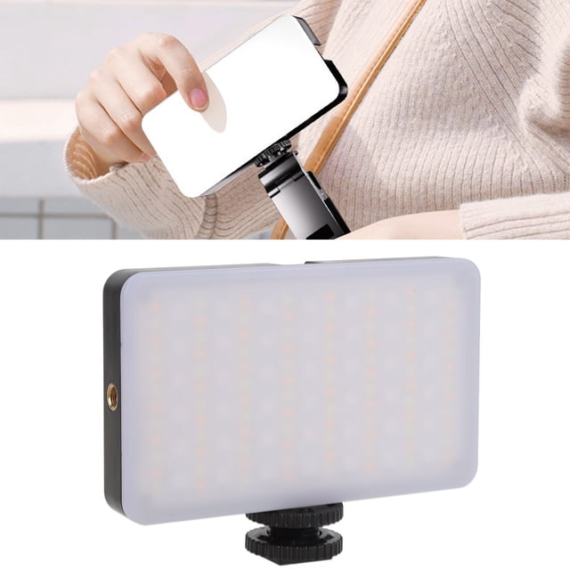 RGB Video Light, 1800mAh 5 Brightness Settings RGB Photography Light Rectangular Shaped for Live Streaming