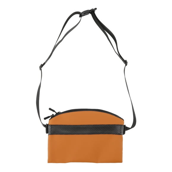 Sac à Dos Sling Grande Capacité en Cuir PU 3 en 1 Sac de Poitrine Multifonction pour Voyage en Plein Air Sports Marron