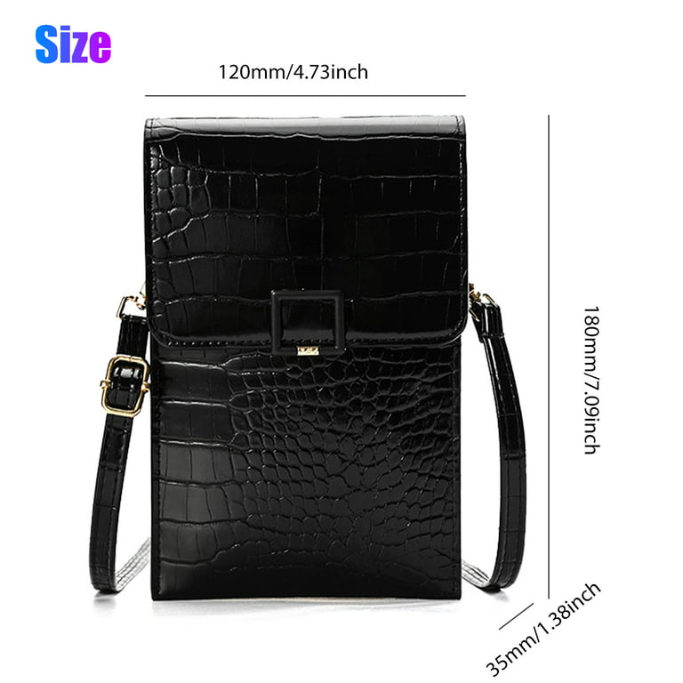 TSV Small Crossbody Bag for Women, Leather Cell Phone Purse with Credit  Card Slots 
