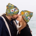 thumbnail image 5 of Lsque Hawaiian Style Pattern Knitted Beanie, Unisex Winter Hat, Knit Hat Winter Beanies Thick Fisherman Beanies Cuffed Plain Skull Caps, 5 of 6