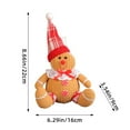 thumbnail image 6 of Eosunjian Christmas Decoration Doll Pendant Ornaments Cotton Stuffed Christmas Tree Plush Pendant Gingerbread Man Home Decoration, 6 of 13