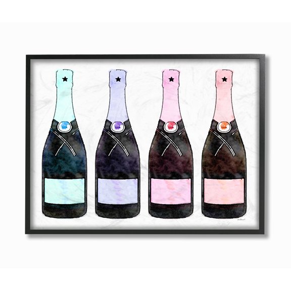 Stupell Industries Rainbow Champagne Framed Wall Art by Amanda Greenwood