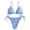Blue, variant on Swimsuits for Women,Women Print Two Piece Retro Halter Ruched High Waist Print Bikini Set Orange M(M)