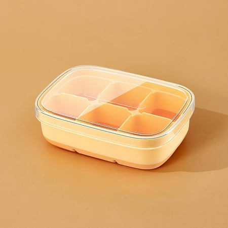 

Bwgrytuy Small Ice Cube Tray Easy Release Ice Cube Mold With Lid Flexible Silicone 8 Ice Cube Tray Maker Compact DIY Small Ice Tray