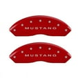 thumbnail image 4 of Mgp Caliper Covers 10198Smbprd Red Brake Covers Engraved With Silver Fits/For, 4 of 5