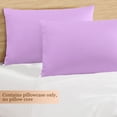 thumbnail image 6 of PiccoCasa 2 Pack Egyptian Cotton Pillowcases with Zipper Clourse Queen Light Purple, 6 of 8