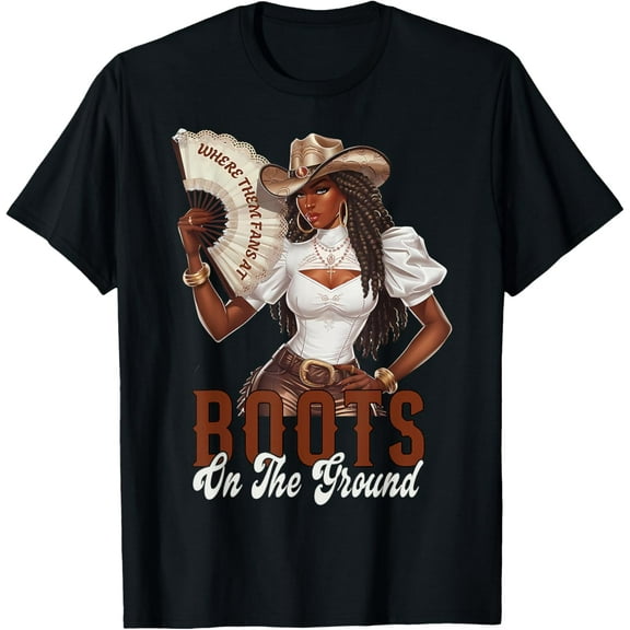 Where Them Fans At Boots On Da Ground Cowgirl Linedance T-Shirt Unisex S-5XL Hot Trending Shirt, Vintage Birthday Gift