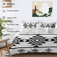 thumbnail image 4 of White Black Boho Bedding 3 Piece Duvet Cover Set California King, Southwest Ethnic Abstract Geometric Soft Microfiber Comforter Cover with Zipper Closure & Pillowcases, FadeResistant Quilt Cover, 4 of 9