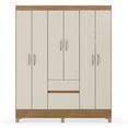 thumbnail image 3 of Closet Ropero de 6 Puertas 2 Cajones Color Blanco/Café Modelo 62920-140, 3 of 12