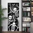 thumbnail image 5 of Skeleton Halloween Door Cover, Halloween Decorations, It's Spooky Season Witches QNK857D - 30" x 80", 5 of 5