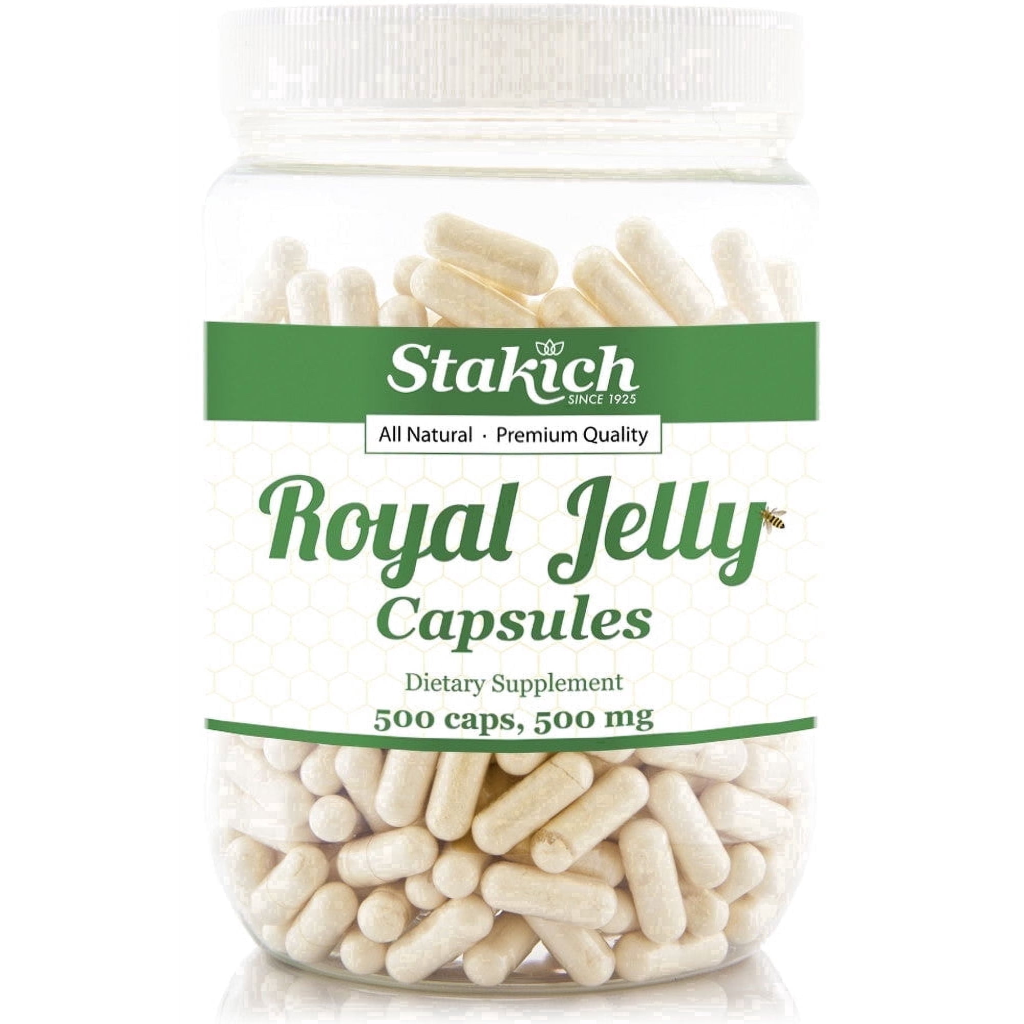 Stakich Royal Jelly Capsules 500 mg 500 Count