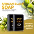 thumbnail image 5 of Jabón negro africano: limpieza profunda e hidratación, cuidado hidratante para tu piel, 5 of 5