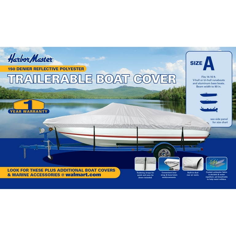 Harbor Master 150-Denier Polyester Water-Resistant Boat Cover