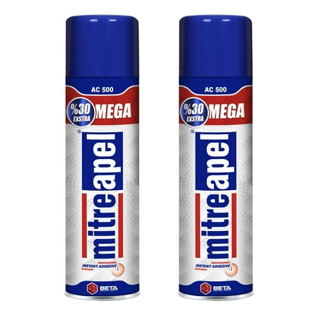 Mitreapel Activator (2 x 16.9 fl oz) Spray Accelerator for CA Super Glues (2 Pack)