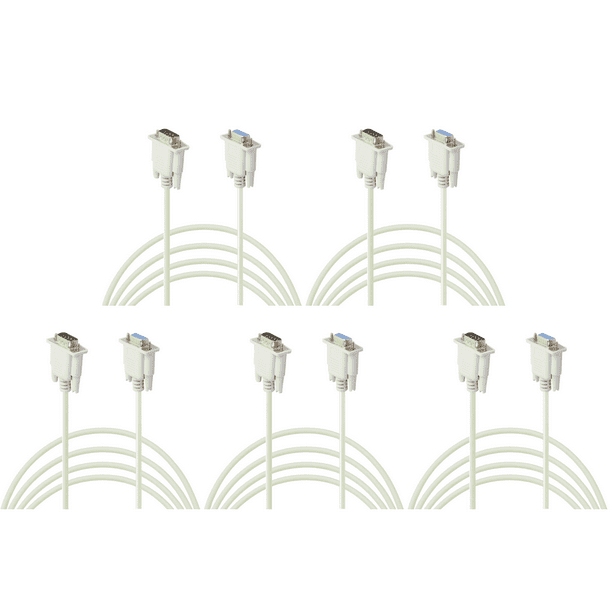Cable Extensión Convertidor Serial RS232 9 Pines A DB9 (5 M)
