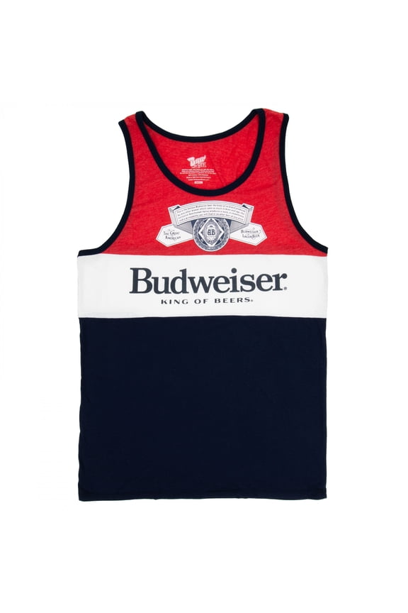 Three Color Block Tank Top-Large