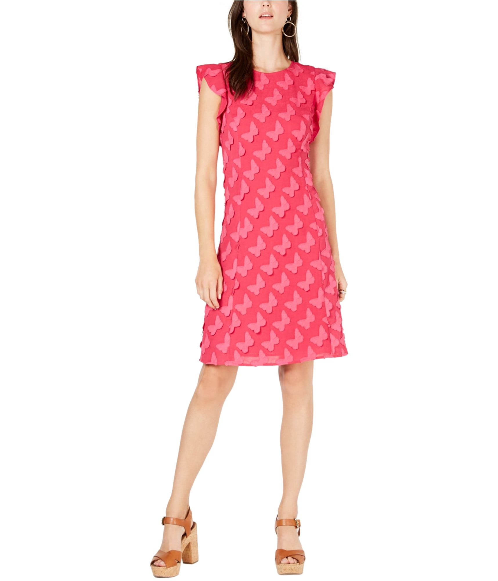 Michael Kors Women's Tiered Faux Wrap Fit & Flare Dress Blue Size Petite X-Small - Walmart.com Michael Kors Women's Tiered Faux Wrap Fit & Flare Dress Blue Size Petite X-Small - Walmart.com