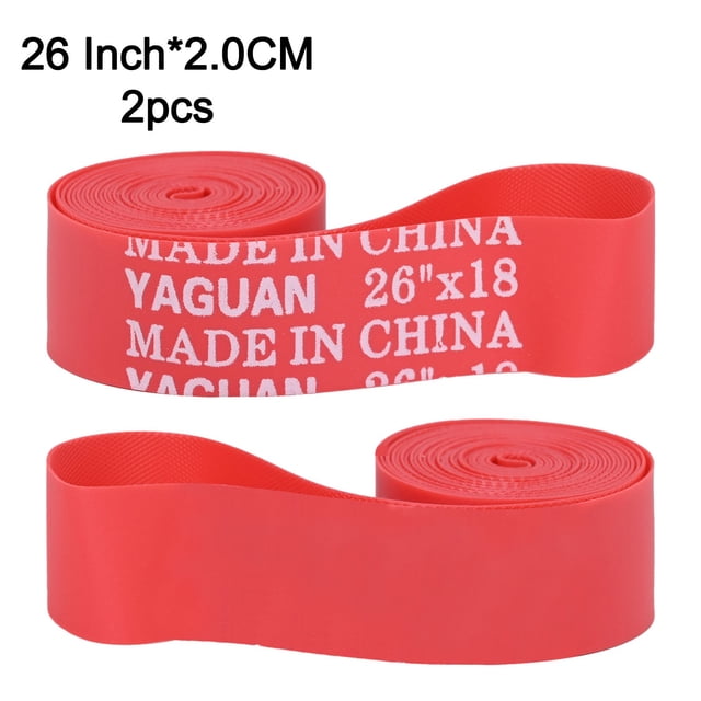 GLFILL 2PC Top Rim Liner Bicycle PVC Tire Liner Bike Inner Tube Pad Anti Puncture Tape 26 Inch*2.0CM