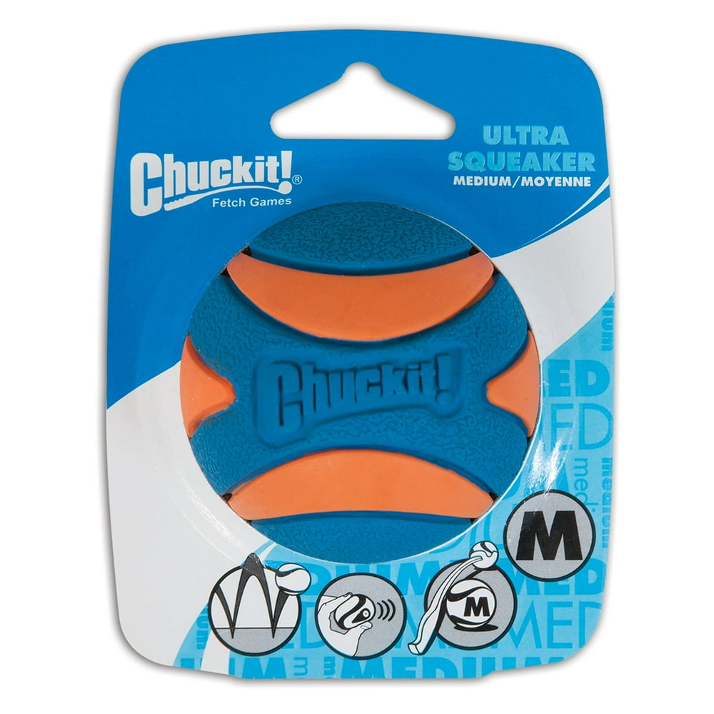 Chuckit! Ultra Squeaker High Bounce Dog Toy Ball, Medium