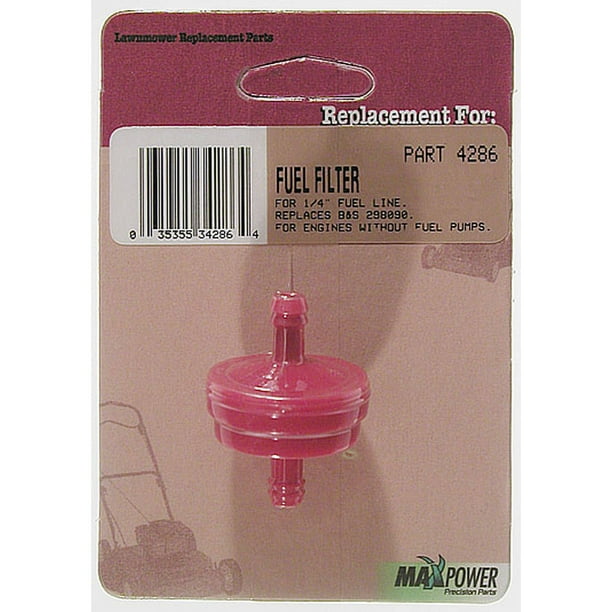 Maxpower 334286 1/4" Briggs and Stratton Fuel Filter