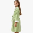 thumbnail image 3 of Bixock Unisex Toddler Robe for Girls Boys Hooded Robe Kids Fleece Bathrobe Children Loungewear Print Cape Absorbent Wearable Indoor Outfit for 0 To 8 Years Fall Winter Sleepwear, 3 of 5