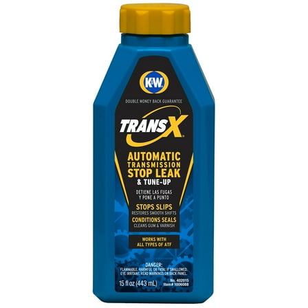 K&W Trans-X Transmission Slip-Stop and Leak Fix, 15 fl oz, for Cars and Trucks