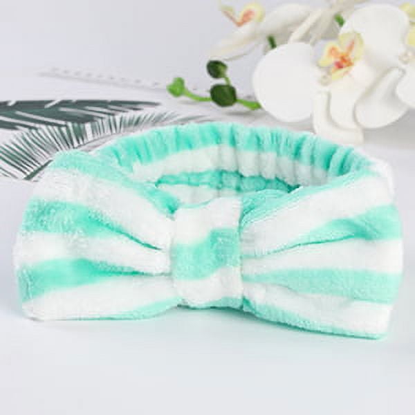 8 Pack Spa Headband, Coral Fleece Makeup Headband Cosmetic Headband for Washing Amazon.com : Yinder 40 Pack Bow Spa Headband Coral Fleece  main image 4