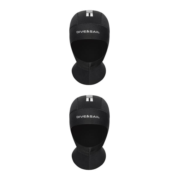 Eigraketly BUCEO SAIL 5MM Gorros de buceo Térmico CR Equipo de esnórquel súper elástico Sudadera con capucha Traje de baño a prueba de viento Gorro de 【L】 2piezas Eigraketly CBP572767