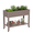Light Brown, variant on MINDYES Outdoor Raised Garden Bed with Wheels, 53L Planter Box with Water Storage, for Vegetables, Flowers
