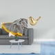 thumbnail image 2 of Manta de punto,Manta de punto decorativa para el hogar,Manta nórdica de estilo rústico,suave y reconfortante,Figura de pájaros,Figura de pájaro dorado,decoración del hogar,estatua de animal, 2 of 8