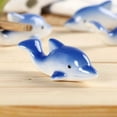 thumbnail image 5 of Qeeadeea/Japanese Dolphins Ceramic Chopstick Holders, Non-slip Chopstick Rests, Porcelain Chopstick Stand For Table Decoration -dolphin blue-single, 5 of 6