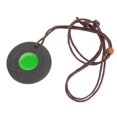 thumbnail image 4 of Colgante de piedra de energía de Lava volcánica, núcleo verde que promueve la circulación, collar de iones negativos de forma redonda ajustable, 4 of 14