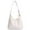 White, variant on Hobo Bags for Women Soft PU Leather Crossbody Shoulder Handbag Stylish Slouchy Tote Purses, Coffee