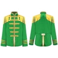 thumbnail image 2 of Aislor Girls Boys Hippie Music Star Jacket Fringe Coat Halloween Band Uniform Green 6, 2 of 7