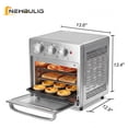 thumbnail image 3 of EDX 16L Silver Air Fryer Oven, 4-in-1 Functions, 120V, 100-230℃, 0-60min Timer, Household Kitchen & Countertop Use, 3 of 9