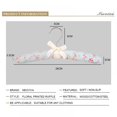 thumbnail image 5 of 6PCS Satin Padded Hangers for Women Clothing - Floral Sweater Hangers No Bump - Padded Coat Hangers for Wedding - Thick Foam Silk Clothes Hangers for Adult(Random Color), 5 of 6