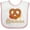 White and Pink, variant on Inktastic Oktoberfest Pretzel German Festival Boys or Girls Baby Bib