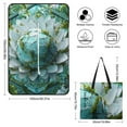 thumbnail image 2 of Enchanted Teal Sphere Floral Paradise Waterproof Picnic Blanket with Foldable Zipper, Suitable for Outdoor Use, Suitable for Travel, Camping, Beaches, Parks, Grasslands, Picnic Blanket Accessories, 2 of 8