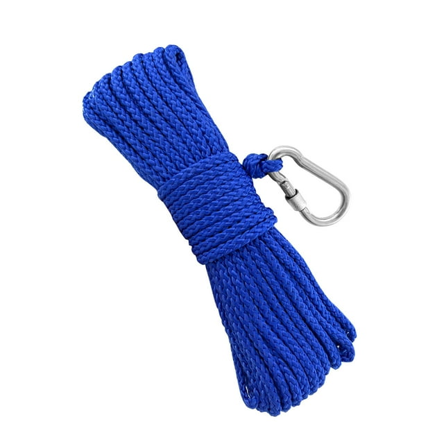 Cuerda de nylon de pesca con cuerda de línea de gancho de resorte para imán Pesca Senderismo Azul Zulema Cuerda de línea