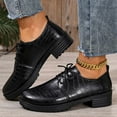 thumbnail image 7 of Xucatan Women's British Style Leather Loafers, Fashion Lace-Up Low Top Shoes with Mid Heel, Comfortable Casual & Dressy Oxfords for Women Gift, 7 of 7