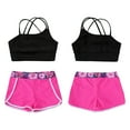thumbnail image 6 of Zaldita Kids Girls 2 Piece Dance Outfit Printed Camisole and Booty Shorts Set Sports Bra Active Gardenia Rose 14, 6 of 7